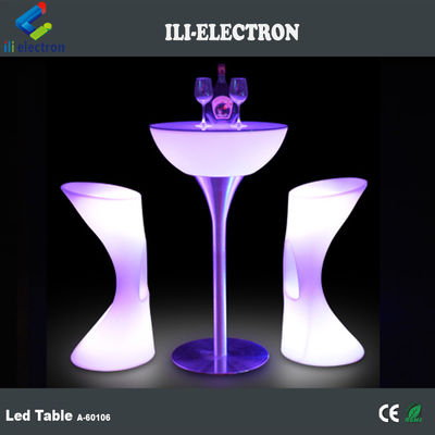 میز کوکتل تجاری LED روشن ، میز بار روشن بی سیم برای مهمانی