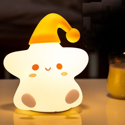هدیه خلاق ستاره ها چراغ سیلیکون اتاق خواب کنار تخت خواب چراغ شب کوچک LED هدیه تولد بچه های دوست داشتنی