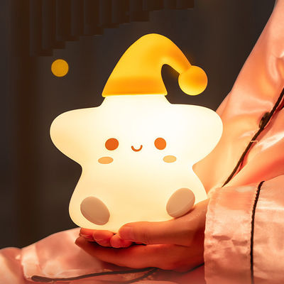 هدیه خلاق ستاره ها چراغ سیلیکون اتاق خواب کنار تخت خواب چراغ شب کوچک LED هدیه تولد بچه های دوست داشتنی