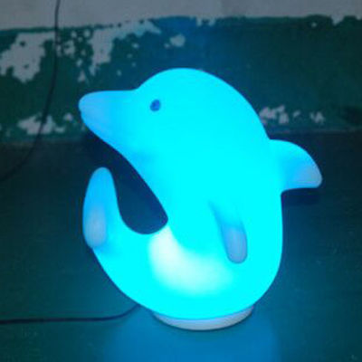 پلاستیکی دلفین چراغ LED 3500K گرم سفید با باتری لیتیوم قابل شارژ