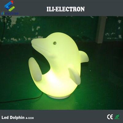 پلاستیکی دلفین چراغ LED 3500K گرم سفید با باتری لیتیوم قابل شارژ