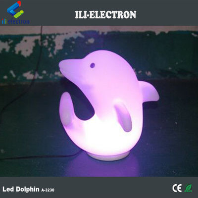 پلاستیکی دلفین چراغ LED 3500K گرم سفید با باتری لیتیوم قابل شارژ