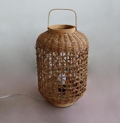 ریترو کاناپه طناب رتان پارچه ای چراغ سایه برای اتاق نشیمن اتاق خواب