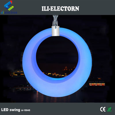 دکوراسیون رویدادها از پلاستیک درخشان LED Patio Swing Light مبلمان بیرونی