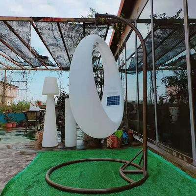 دکوراسیون رویدادها از پلاستیک درخشان LED Patio Swing Light مبلمان بیرونی