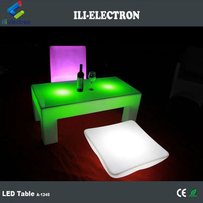 4 پاها LED Light Cocktail Table, 16 رنگ تغییر دهنده LED Glow Table کنترل از راه دور