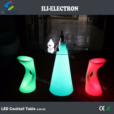 رنگارنگ LED روشن کردن میز های کوکتل قابل شارژ برای مهمانی