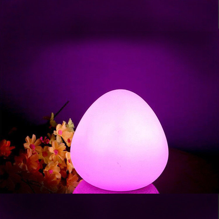 چراغ LED شب رنگارنگ شکل تخم مرغ با کنترل از راه دور