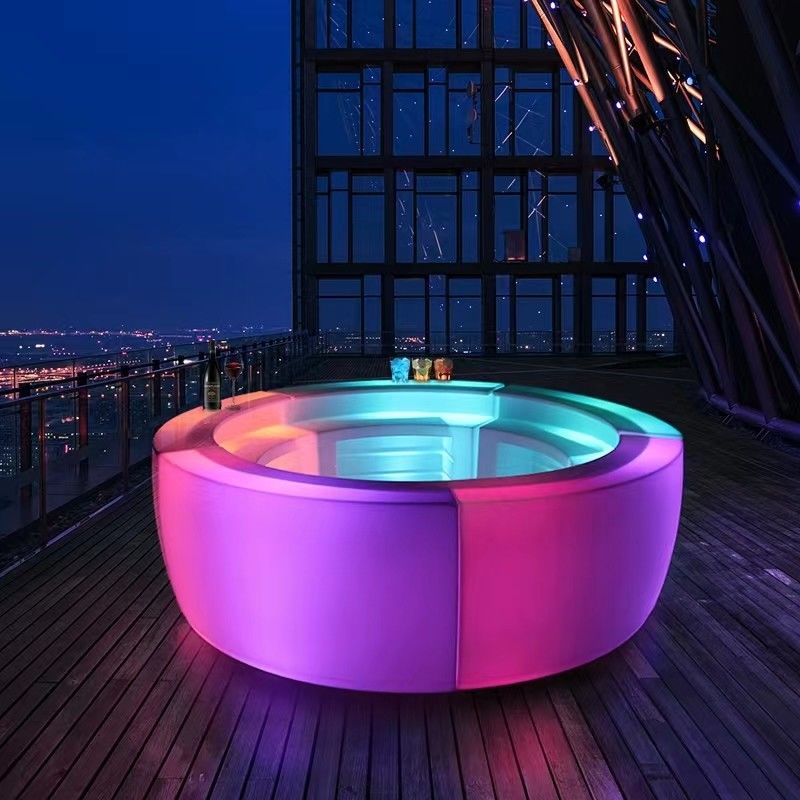 دایره ای رنگارنگ روشن LED Bar Counter روشن CE گواهینامه