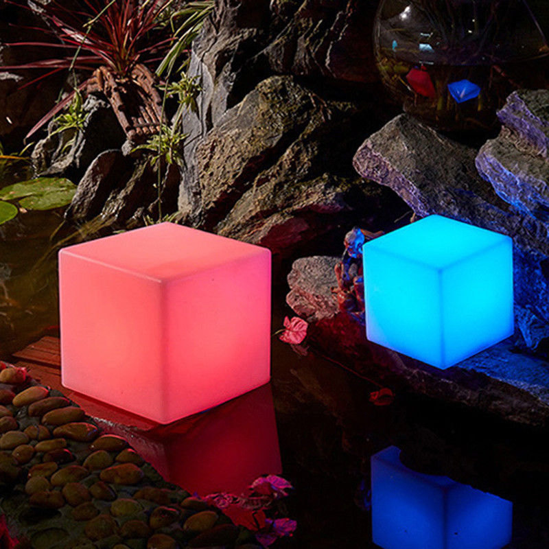 کنترل از راه دور LED مکعب نور شب روشن Rgb تغییر رنگ باتری قابل شارژ