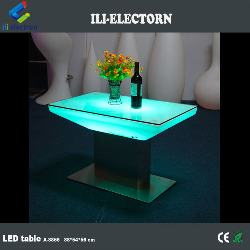 مبلمان رنگارنگ بار LED روشن کننده میز روشن کننده میز قهوه ای