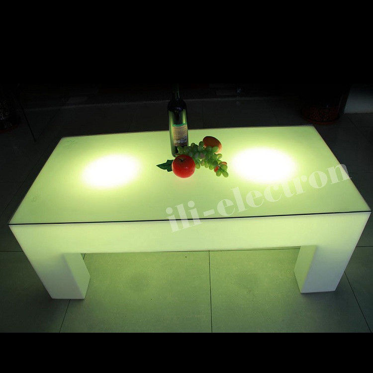 4 پاها LED Light Cocktail Table, 16 رنگ تغییر دهنده LED Glow Table کنترل از راه دور