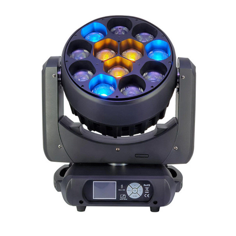 12 چشم زنبور حرکت سر چراغ های صحنه LED برای لرزش بار رنگ IP20 ضد آب